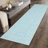 Washable Modern Plaid Area Rug, Low Pile Non-Slip Geometric Soft Carpet, Stain Resistant Checkered Rug for Living Room, Bedroom, Office, Kitchen - 2 of 4