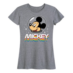 Women's - Disney - Mickey Portrait Retro Short Sleeve Graphic T-Shirt - 1 of 4
