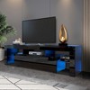 CAVINAS Modern TV Stands,Entertainment Center with  LED Lighting System and Drawer,TV Console for Living Room,Bedroom,Home - 3 of 4