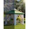 WhizMax Pop Up Adjustable Hexagonal Instant Outdoor Waterproof Gazebo Tent with Mosquito Netting And UV Protection - 4 of 4