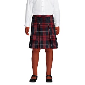 Lands' End School Uniform Kids Plaid Box Pleat Skirt Top of the Knee - 1 of 4