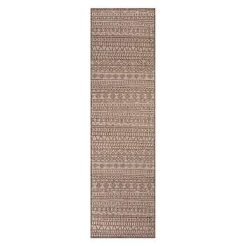 World Rug Gallery Contemporary Geometric Bohemian Textured Flat Weave Indoor/Outdoor Area Rug