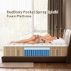 Sapphtopaz 14 In Mattress with Lumbar & Shoulder Support 7-Zone Contouring Hybrid Mattress with Gel Memory Foam&Pocket Springs for Bedroom,White - 3 of 4