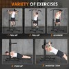 SEVOBAL Adjustable Pull Up Bar Dip Station 10 Height Settings 400LBS Capacity Multifunctional Home Gym Strength Exercise, Black, 29.13"*31.89"*82.68" - 4 of 4