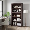 Tier Bookcase, Farmhouse Book Shelf with Storage Open Display Bookshelves - 4 of 4