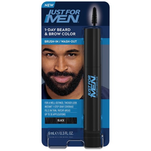 Just Men 1-day Temporary Beard & Brow Color, Up To Applications 0.3 Fl Oz : Target