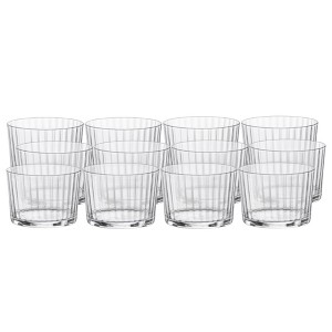Bormioli Rocco Exclusiva Rum Tumblers, Set of 12 - 7.25 Oz. Ribbed Glasses with Crystal Star Glass & XLT Treatment, Made in Italy - Dishwasher Safe - 1 of 4