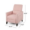GDFStudio Alscot Contemporary Fabric Pushback Recliner with Nailhead Accents - 3 of 4
