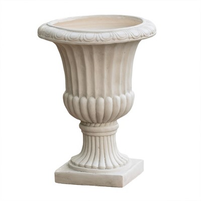 Maggift Outdoor Planters with Special Design, Novely Flower Planter Pot for Garden, Courtyard, Patio, White，19"*19"*26.5"