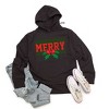 Simply Sage Market Women's Graphic Hoodie Merry Checkered Mistletoe - 2 of 3
