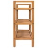 vidaXL Shoe Rack Solid Oak Brown Solid Oak Wood Large Shoe Rack - 3 of 4