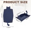 Unique Bargains Foldable Desk Organizing Key Coin Cat Design Jewelry Storage Tray 7.7" x 5.1" x 4" - 2 of 4