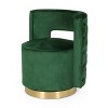 Modern Tufted Wooden Upholstered Swivel Arm Chair for Bedroom and Living Room-Christopher Knight Home - 2 of 4