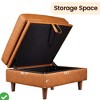 Brown Storage Ottoman Module Square Ottoman Module for Sectional Sleeper Sofa - 4 of 4