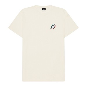 Dalix Ghost Life Embroidered Relaxed Heavy Soft Cotton T Shirt Mens - 1 of 4