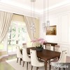 Hunter Fans 5" Gablecrest Ceiling Light Distressed White Finish - Elegant Quatrefoil Design for Modern Farmhouse Dining - 2 of 2