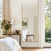 VYNXARIA 57"x20" Arched Full-Length Mirror - Gold /Black Aluminum Frame, Wall-Mountable or Freestanding - 2 of 4