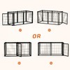 Lyngins Metal Dog Crate with Safe Top Cover, Flexible Door Placement, Dog Kennel for Small Medium Dogs, Puppy Dog Playpen with Top, Indoor Pet Cage - 2 of 4