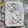 Roman 15" Gray Right Facing Angel Outdoor Garden Wall Plaque - 2 of 2
