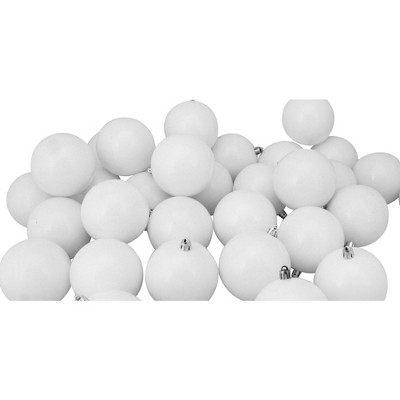 Winter White Shatterproof Plastic Christmas Ball Ornaments Set