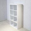 GlasFlength Utility Storage Cabinets Modular Cube Storage Organizer Simple Design for Living Room Office Bedroom, White, 29.92"*15.35"*57.52" - 4 of 4
