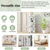 23.6in Rotating Particle Board Shoe Tower with 7 Adjustable Shelves and 360° Base for Entryway or Bedroom-3irtyhousy - 3 of 4