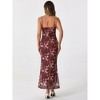 INSPIRE CHIC Women's Mesh Floral Sleeveless Stretchy Bodycon Cocktail Maxi Dress - 4 of 4