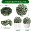 Acekool Set of Artificial Topiary Flower Balls, Rose Decorative Spheres for Indoor Outdoor Home Garden Wedding - 2 of 4