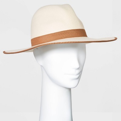 Women's Wide Brim Felt Fedora Hat - A New Day™
