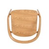 Simeon 21" Scandinavian Sculpted Oak Wood Dining Chair, Warm Natural Brown Oak Wood - 4 of 4