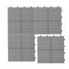 Cesicia 12 x 12" Plastic Interlocking Deck Tiles for Bathroom, Anti-slip, Strong Weight Capacity Upto 6613 LBS, 12Pcs - 3 of 4
