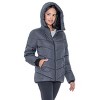 Women's Puffer Jacket with Cozy Faux Fur - S.E.B. By Sebby - 3 of 4