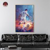 Notoriart Bold and Colorful Soccer Player II Soccer Wall Art Framed - 2 of 4