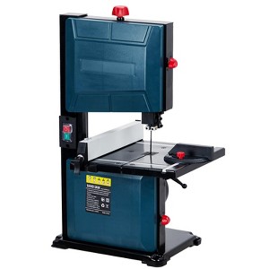 TROPOW 8-Inch Benchtop Band Saw¨C3A 1800RPM Copper Motor, 0-45¡ã Tilting Range for Wood/Aluminum/Plastic,Includes Fence & Miter Gauge (1-Pack, Gray) - 1 of 4