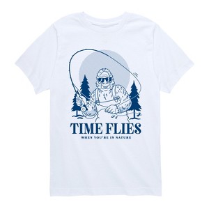Boys' - Instant Message - Time Flies Sasquatch Short Sleeve Graphic T-Shirt - 1 of 4