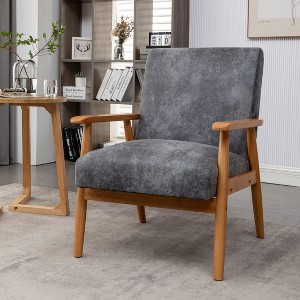 NicBex Accent Chair 25.38'' Wide Classic Wood Frame Arm Chair Lounge Chair Modern Reading Chair Comfy Chair for Living Room - 1 of 4