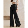 Coolmee Women's High Waisted Work Pants Business Casual Outfits Office Dress Pants Trousers with Pockets - 2 of 4