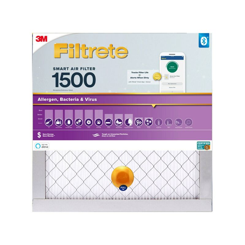 Filtrete Smart Air Filter Allergen Bacteria and Virus 1500 MPR, 3 of 7