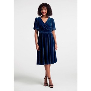 Moves Like A Dance Velvet Midi Dress - 1 of 3