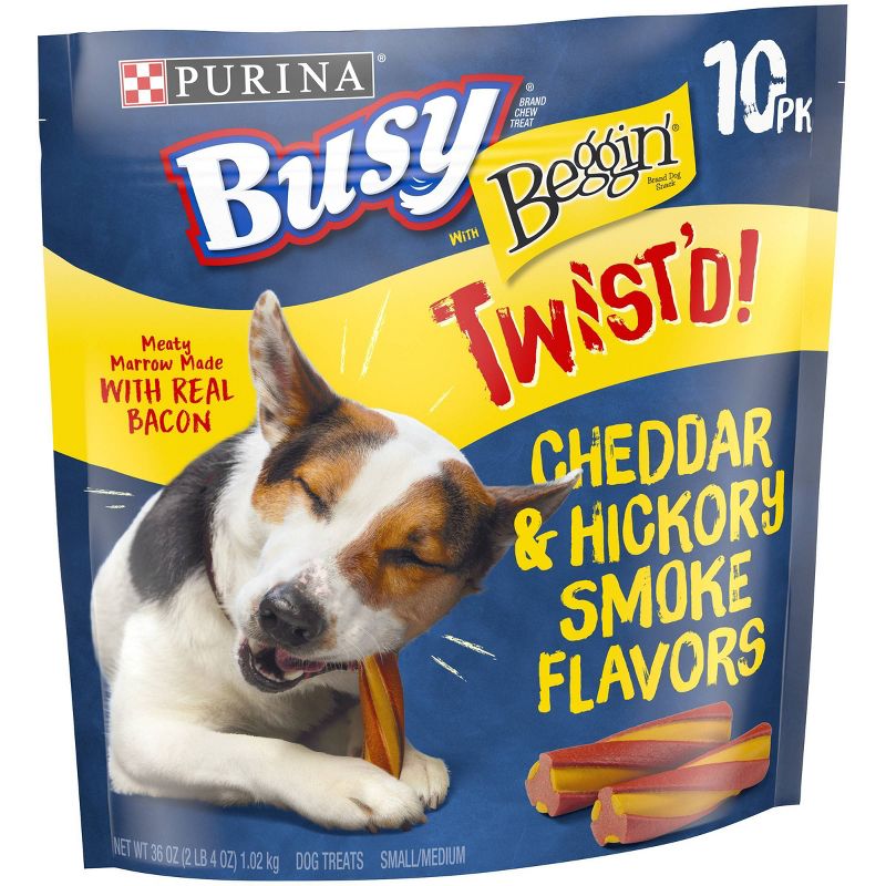 Busy Bone Twisted Chewy with Bacon Flavor Dog Treat - 36oz, 4 of 6