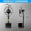 Winado 26 in. 3 Fan Speeds Portable Misting Personal Fan with 11.1 Gal Tank - 3 of 4