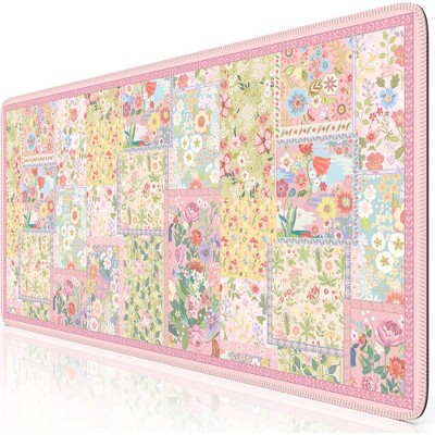 Craze Ventures Pink Floral Desk Mat