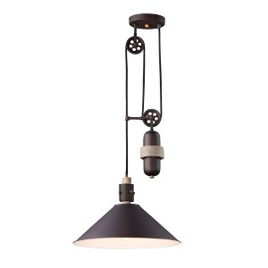 Maxim Lighting Tucson 1 - Light Pendant in  Oil Rubbed Bronze/Weathered Wood - 1 of 4