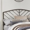 Hillsdale Furniture Queen Essex Metal Headboard with Chevron Spindle Design Gray Bronze - 3 of 4