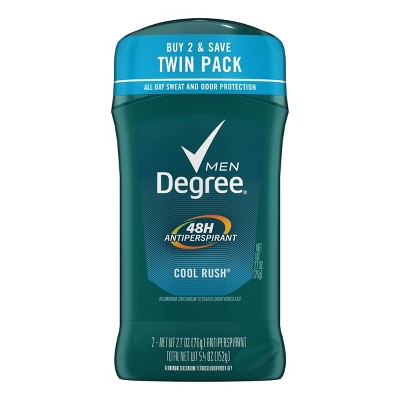 Degree Men 48-Hour Cool Rush Antiperspirant & Deodorant Stick - 2.7oz/2ct