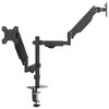 Aghana Digitals Dual Monitor Arm with Gas Spring, 27" Max Screen, 44.1 lb Capacity, Steel Build, - 2 of 4