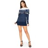 Tipsy Elves Fringe Hanukkah Sweater Dress - Festive Holiday Hanukkah Party Dress for Women - 2 of 3