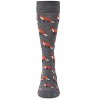 Memoi Men's Sly Fox Luxuriously Soft Cashmere Blend Crew Socks Med Gray Heather 10-13 - 2 of 4