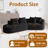 112'' Oversized Modular Sectional Sofa with Chenille Upholstery, 4-Seater Deep & Wide Couch with Curved Design, Free Combination Sofa for Living Room - 2 of 4