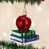 Old World Christmas Blown Glass Ornament for Christmas Tree, Teacher's Apple - 2 of 3